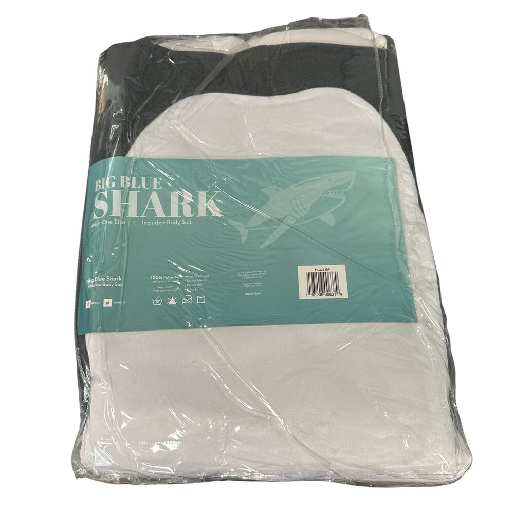 Gray Shark Great White Shark Halloween Costume Unisex OS Fits Most New - Picture 2 of 5